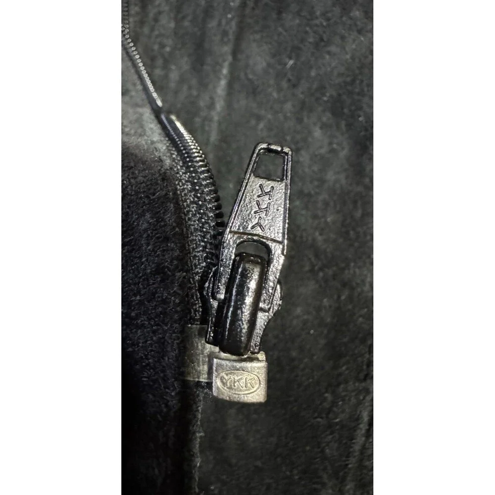 Vintage Chia Leather Jacket Womens Small Black Fringe Western Cowgirl Nashville - Picture 8 of 12